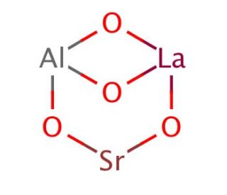 Strontium lanthanum aluminate (CAS 12251-73-9) - chemical structure image