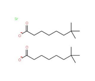 Strontium neodecanoate, Sr 16-21% (CAS 106705-37-7) - chemical structure image