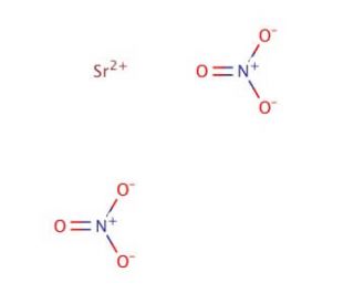 Strontium nitrate (CAS 10042-76-9) - chemical structure image