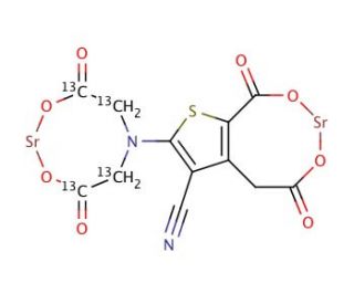 Strontium Ranelate-13C4 - chemical structure image