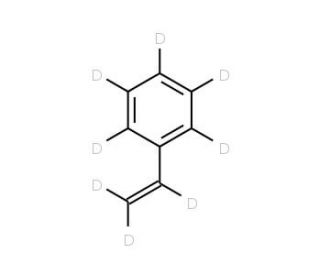 Styrene-D8, polymerised. >98 Atom % D (CAS 27732-42-9) - chemical structure image