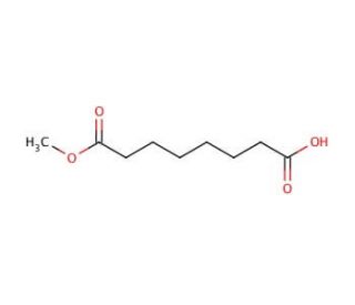 Suberic acid monomethyl ester (CAS 3946-32-5) - chemical structure image