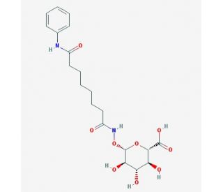 Suberoylanilide Hydroxamic Acid &beta;-D-Glucuronide (CAS 863456-50-2) - chemical structure image