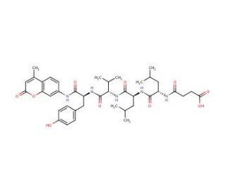 Suc-Leu-Leu-Val-Tyr-AMC (CAS 94367-21-2) - chemical structure image