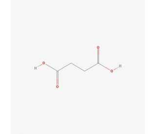 Succinic acid (CAS 110-15-6) - chemical structure image