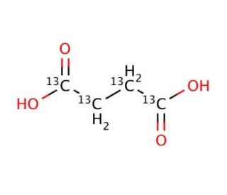 Succinic acid-<sup>13</sup>C<sub>4</sub> (CAS 201595-67-7) - chemical structure image