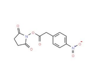 Succinimidyl-p-nitrophenylacetate (CAS 68123-33-1) - chemical structure image