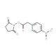 Succinimidyl-p-nitrophenylacetate (CAS 68123-33-1) - chemical structure image