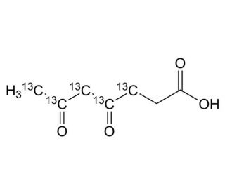 Succinylacetone-13C5 (CAS 881835-86-5) - chemical structure image