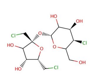 Sucralose (CAS 56038-13-2) - chemical structure image