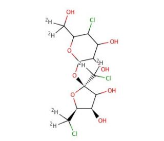 Sucralose-d6 (CAS 56038-13-2 (unlabeled)) - chemical structure image