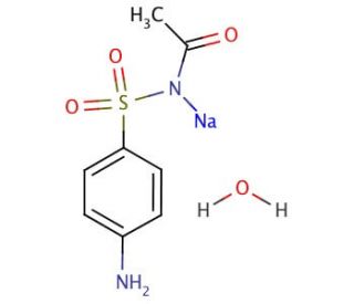 Sulfacetamide sodium salt (CAS 127-56-0) - chemical structure image