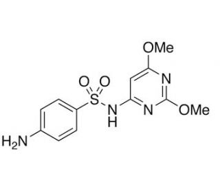 Sulfadimethoxine (CAS 122-11-2) - chemical structure image