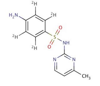 Sulfamerazine-d4 (CAS 127-79-7 (unlabeled)) - chemical structure image
