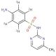 Sulfamerazine-d4 (CAS 127-79-7 (unlabeled)) - chemical structure image