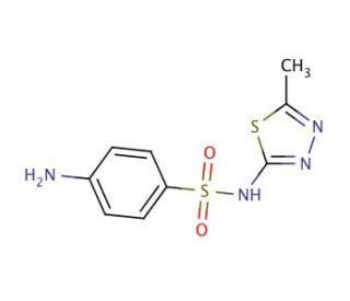 Sulfamethizole (CAS 144-82-1) - chemical structure image