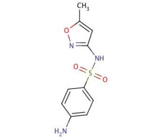 Sulfamethoxazole (CAS 723-46-6�) - chemical structure image