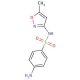 Sulfamethoxazole 的分子结构, CAS编号: 723-46-6 Sulfamethoxazole (CAS 723-46-6�) - chemical structure image