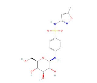 Sulfamethoxazole N4-glucoside - chemical structure image