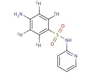 Sulfapyridine-d4 (CAS 1189863-86-2) - chemical structure image
