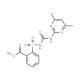Sulfometuron methyl (CAS 74222-97-2) - chemical structure image