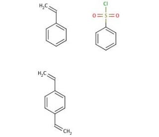 Sulfonyl chloride, polymer-bound (CAS 163894-16-4) - chemical structure image