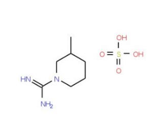 sulfuric acid compound with 3-methylpiperidine-1-carboximidamide (1:1) (CAS 132856-77-0) - chemical structure image