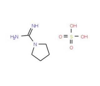 sulfuric acid compound with pyrrolidine-1-carboximidamide (1:1) (CAS 13932-58-6) - chemical structure image