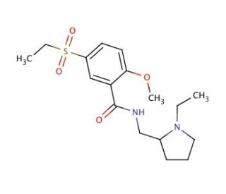 Sultopride hydrochloride (CAS 23694-17-9) - chemical structure image