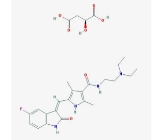 Sunitinib Malate (CAS 341031-54-7) - chemical structure image