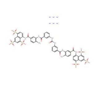 Suramin sodium (CAS 129-46-4) - chemical structure image