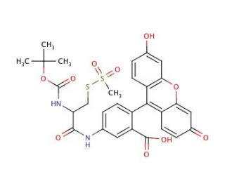 t-Boc-MTSEA-Fluorescein (CAS 1042688-20-9) - chemical structure image
