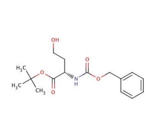 t-Butyl (2S)-2-[(Benzyloxycarbonylamino)]-4-hydroxybutyrate (CAS 78266-81-6) - chemical structure image