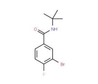 t-Butyl 3-Bromo-4-fluorobenzamide (CAS 1033201-68-1) - chemical structure image