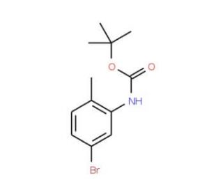 t-Butyl 5-bromo-2-methylphenylcarbamate (CAS 221538-07-4) - chemical structure image