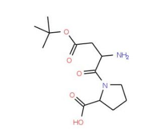 t-Butyl-L-aspartyl-L-proline (CAS 64642-65-5) - chemical structure image