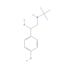 t-Butylnorsynephrine (CAS 96948-64-0) - chemical structure image