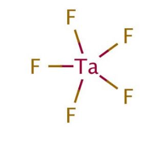 Tantalum(V) fluoride (CAS 7783-71-3) - chemical structure image