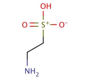 Taurine (CAS 107-35-7) - chemical structure image