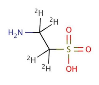 Taurine-d4 (CAS 342611-14-7) - chemical structure image