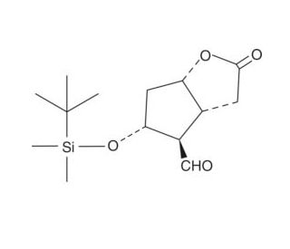 TBS-Corey Lactone Aldehyde (CAS 64091-14-1) - chemical structure image
