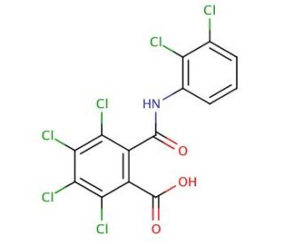 Tecloftalam - chemical structure image