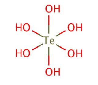 Telluric acid (CAS 7803-68-1) - chemical structure image