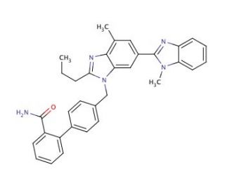 Telmisartan Amide - chemical structure image