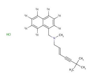 Terbinafine-d7 Hydrochloride (CAS 1185240-27-0) - chemical structure image