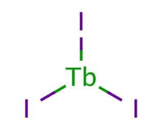 Terbium(III) iodide (CAS 13813-40-6) - chemical structure image