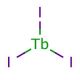 Terbium(III) iodide (CAS 13813-40-6) - chemical structure image
