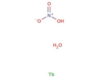 Terbium(III) nitrate hexahydrate (CAS 13451-19-9) - chemical structure image
