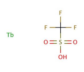Terbium(III) trifluoromethanesulfonate (CAS 148980-31-8) - chemical structure image
