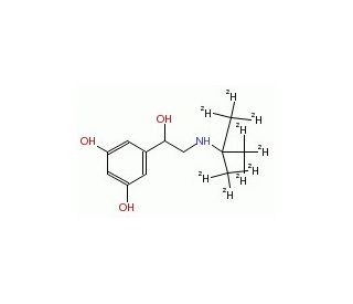 Terbutaline-d9 (CAS 1189658-09-0) - chemical structure image